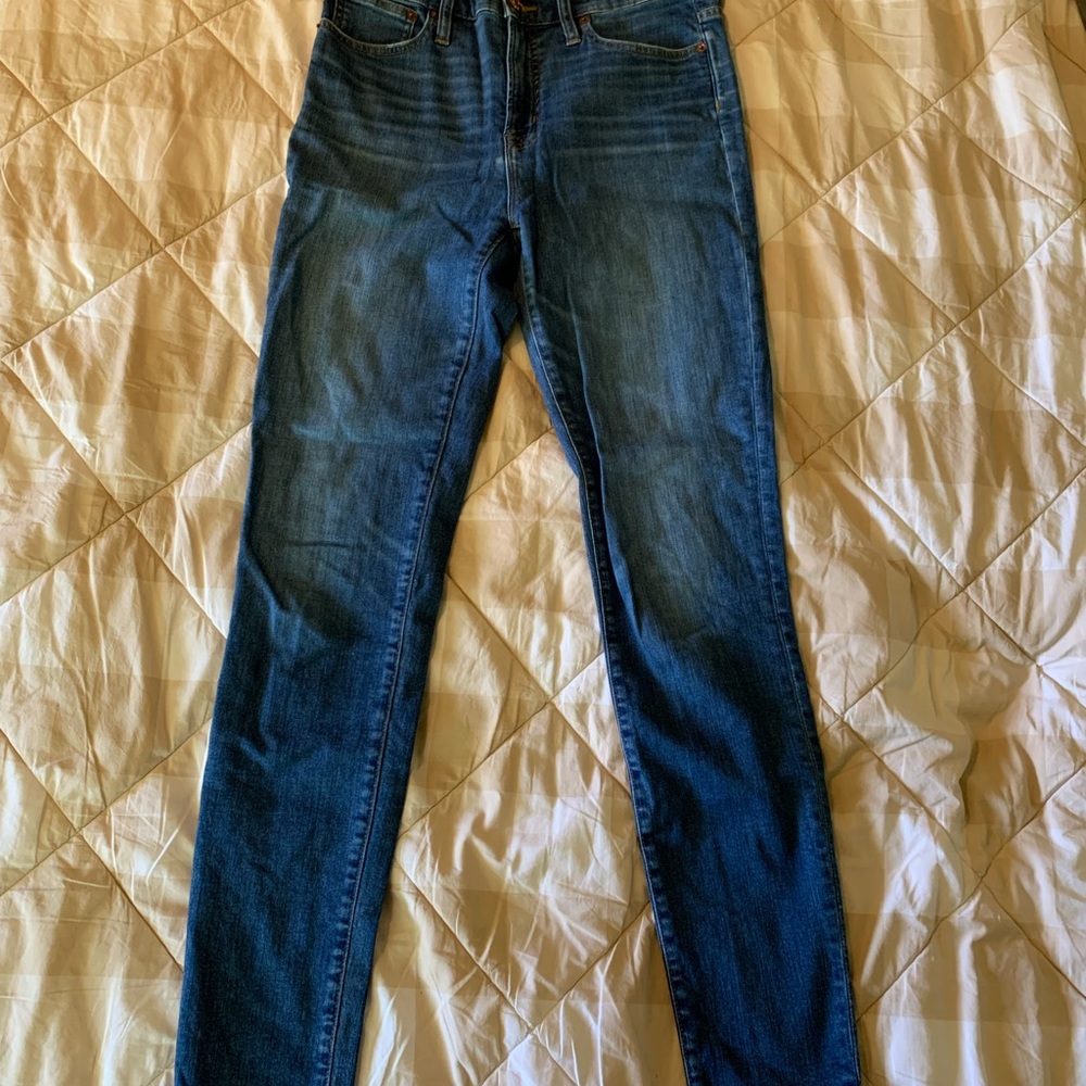 J. Crew 10” High-Rise Toothpick Skinny Blue Jeans Size 28T